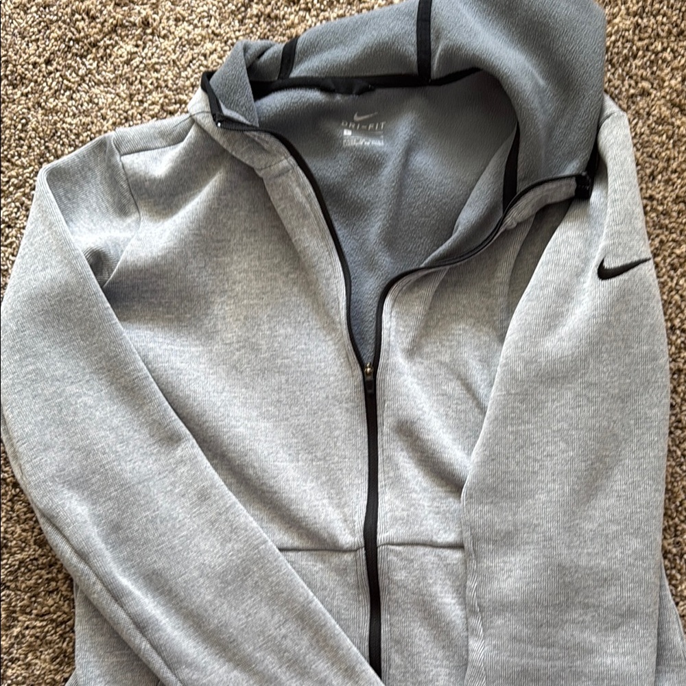 Nike Gray Zip-Up Hoodie